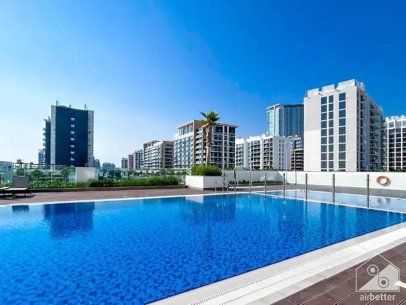 Charming Azizi Rivera Studio With Balcony Dubaj Apartament