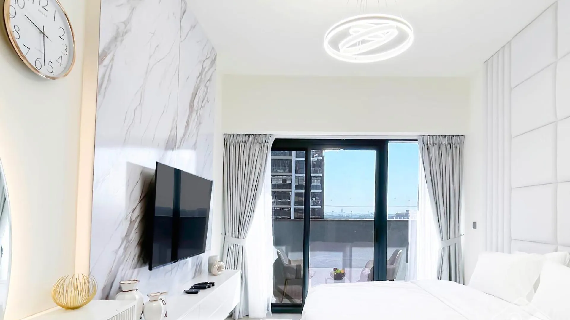 Charming Azizi Rivera Studio With Balcony Dubai 0*,
